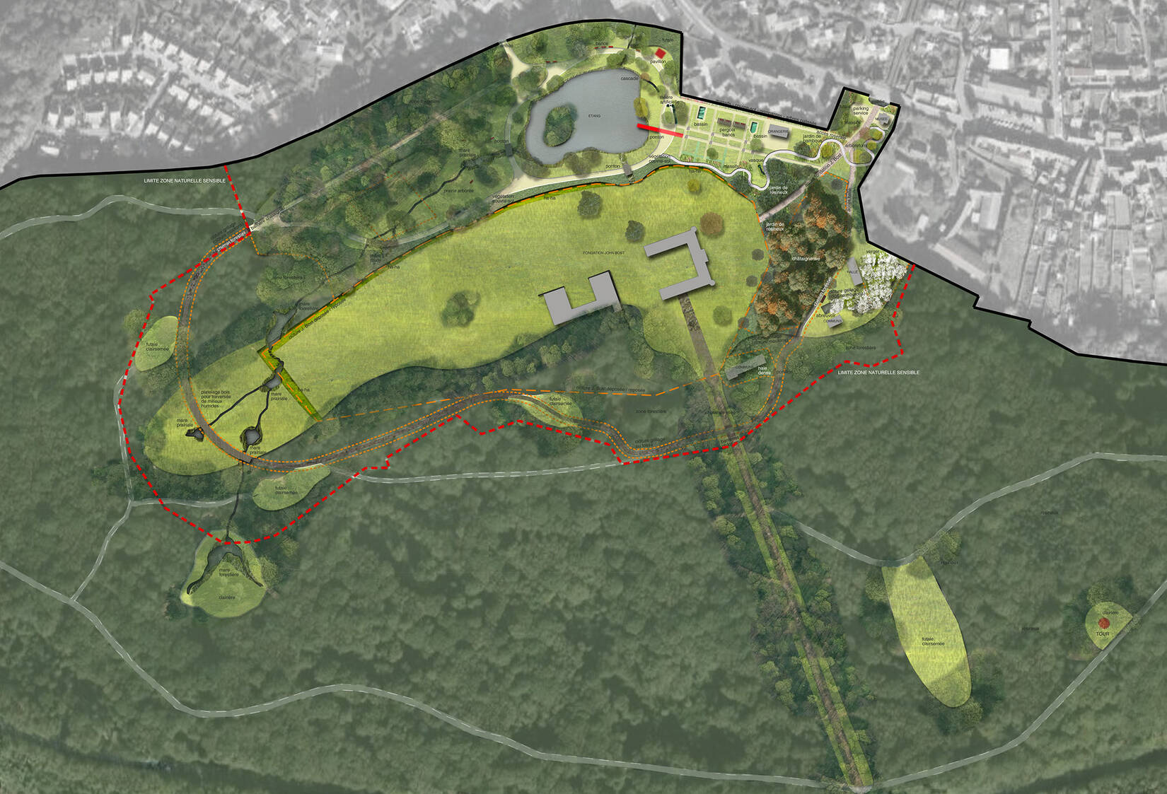 Restauration du parc du château
