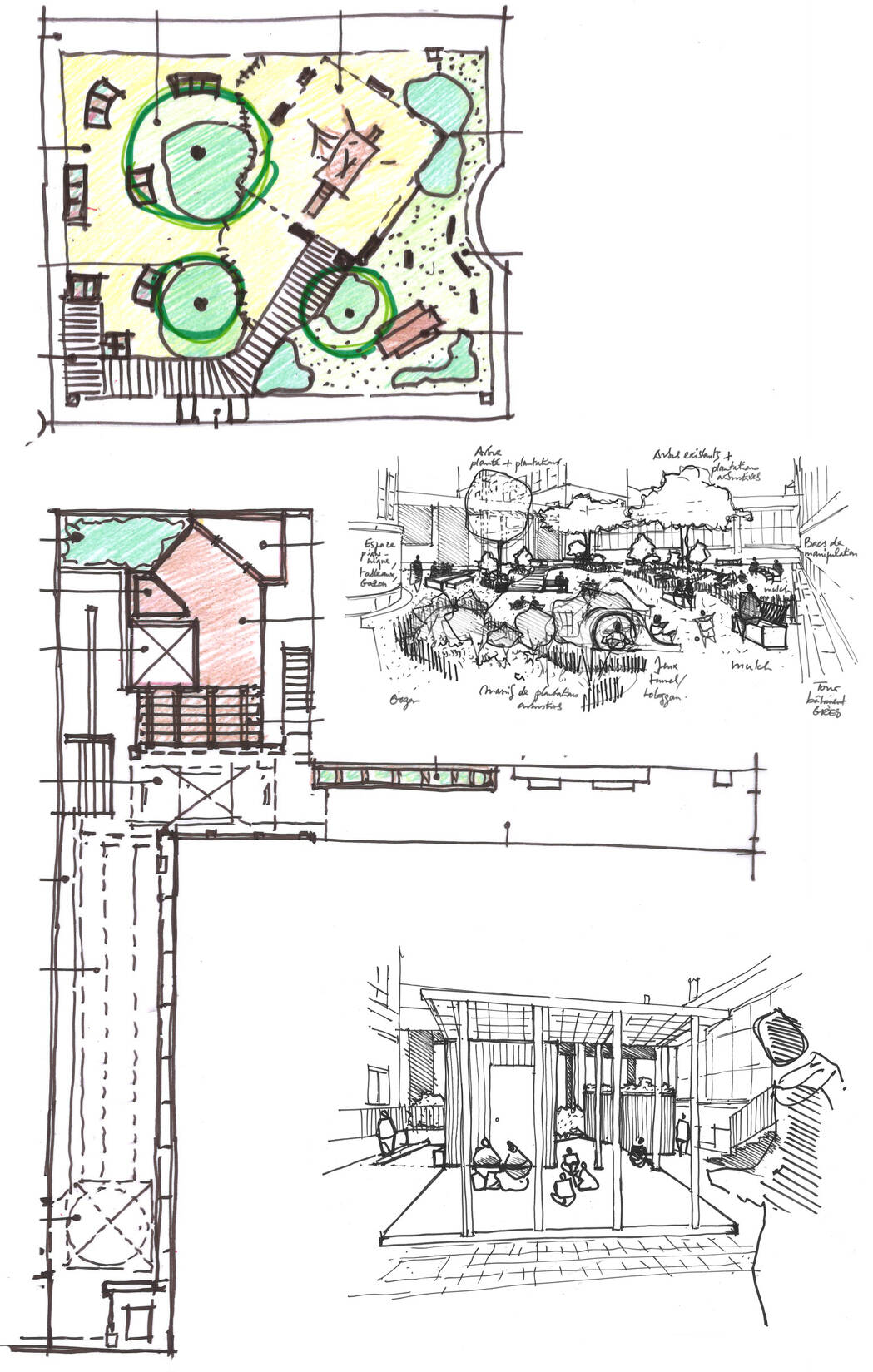 Cour d'école du groupe scolaire du Stockfeld