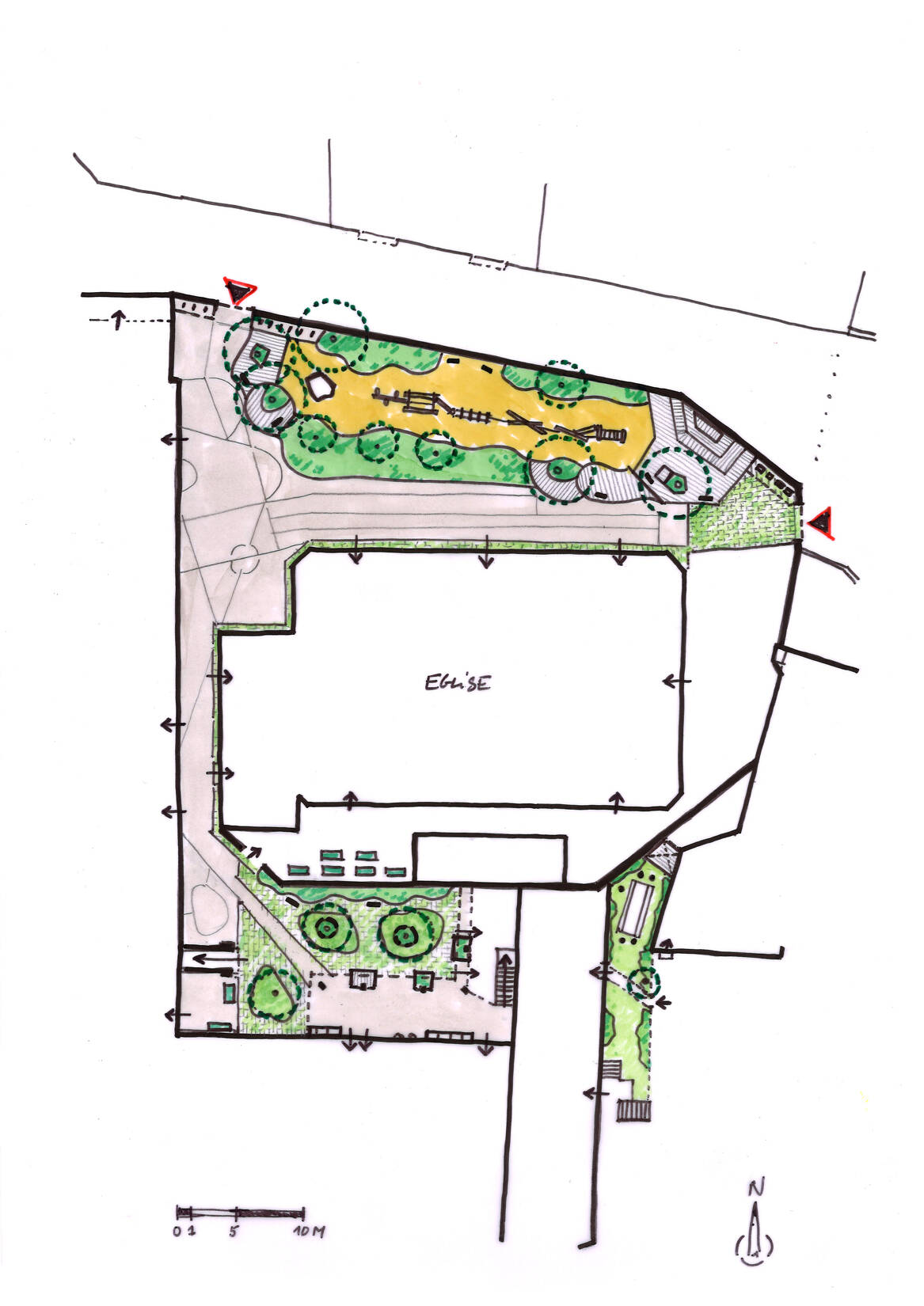 Cour d'école maternelle Ste Aurélie