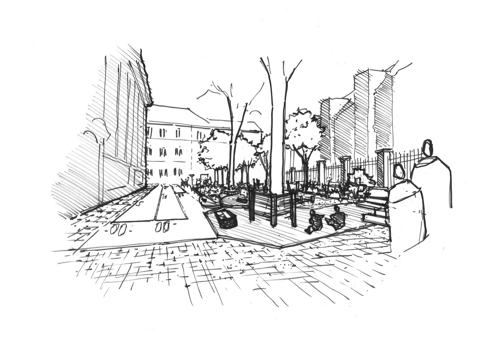 Cour d'école maternelle Ste Aurélie