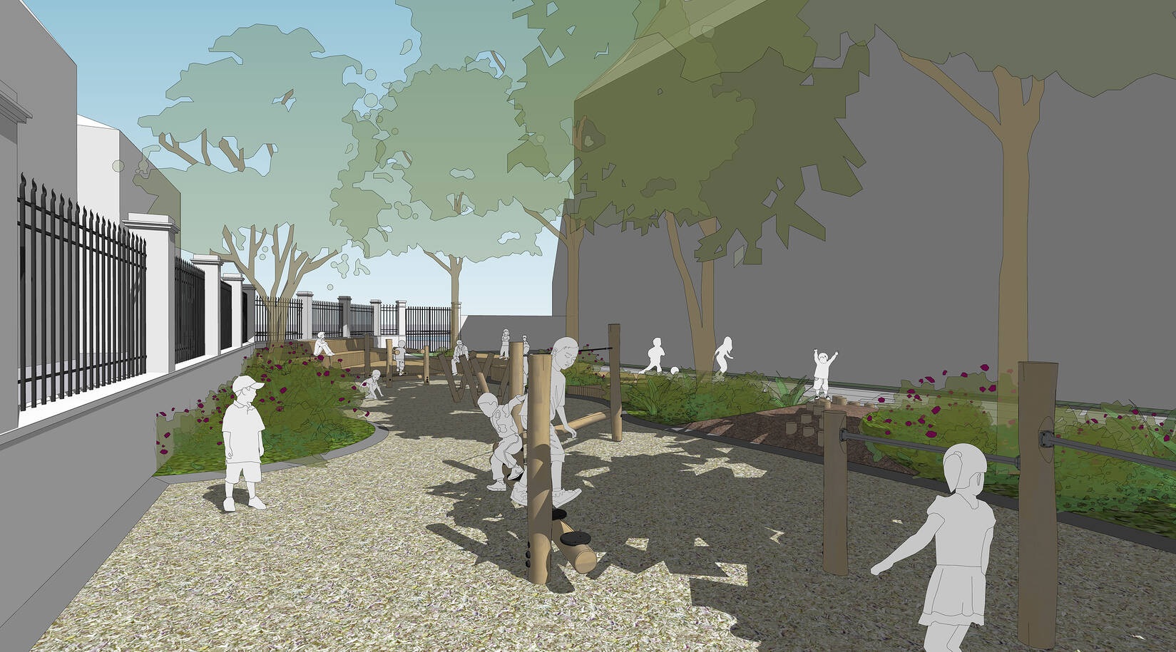 Cour d'école maternelle Ste Aurélie