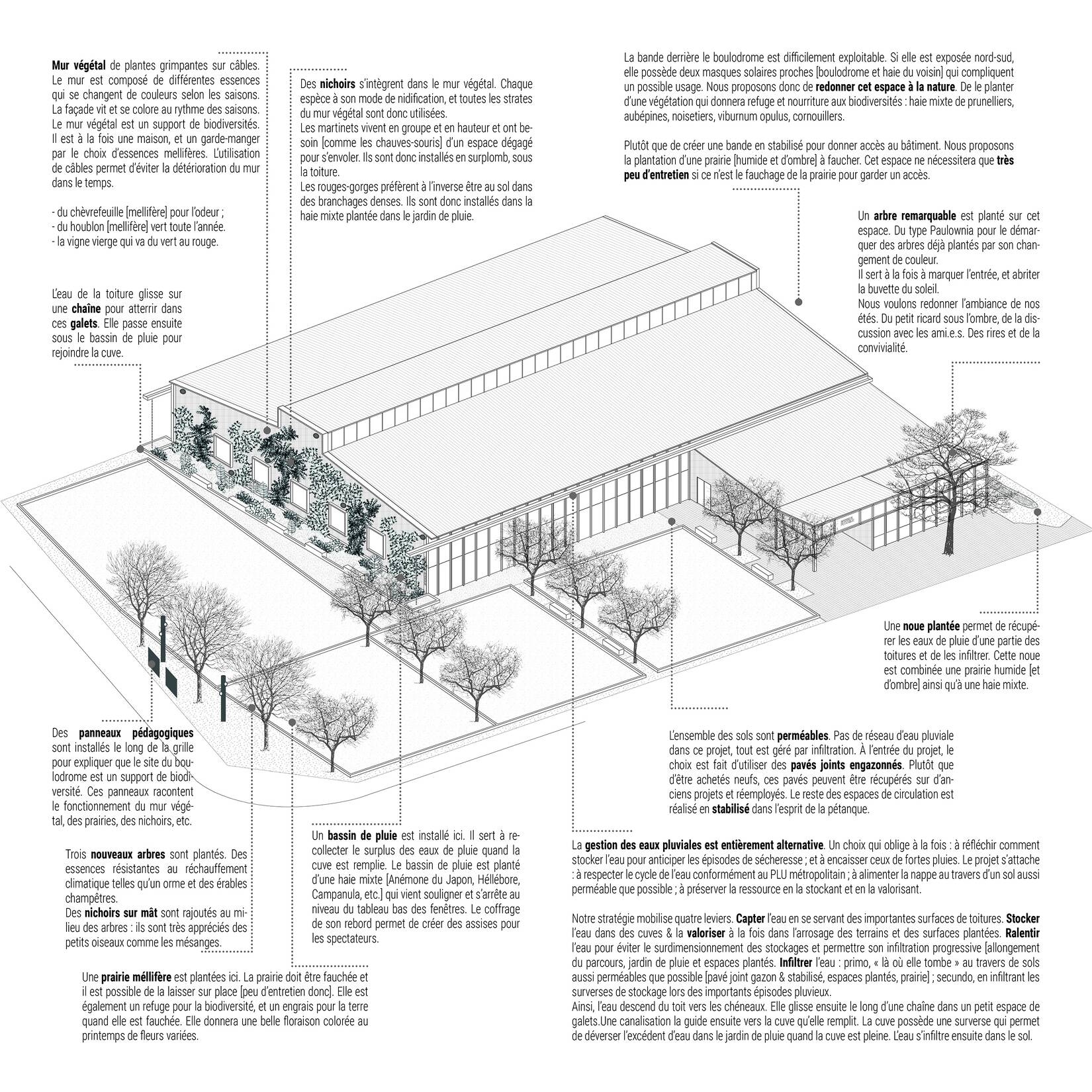 Rénovation énergétique du boulodrome des Brosses