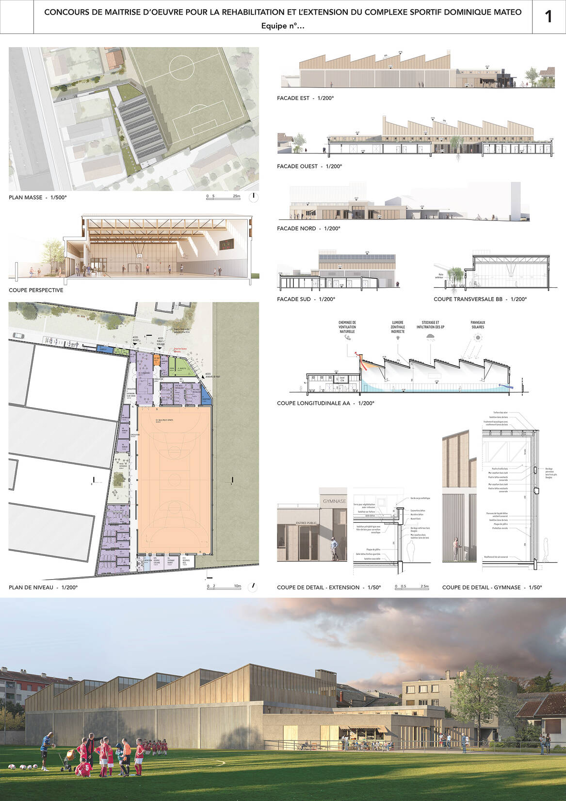 Réhabilitation du complexe sportif Dominique Matéo