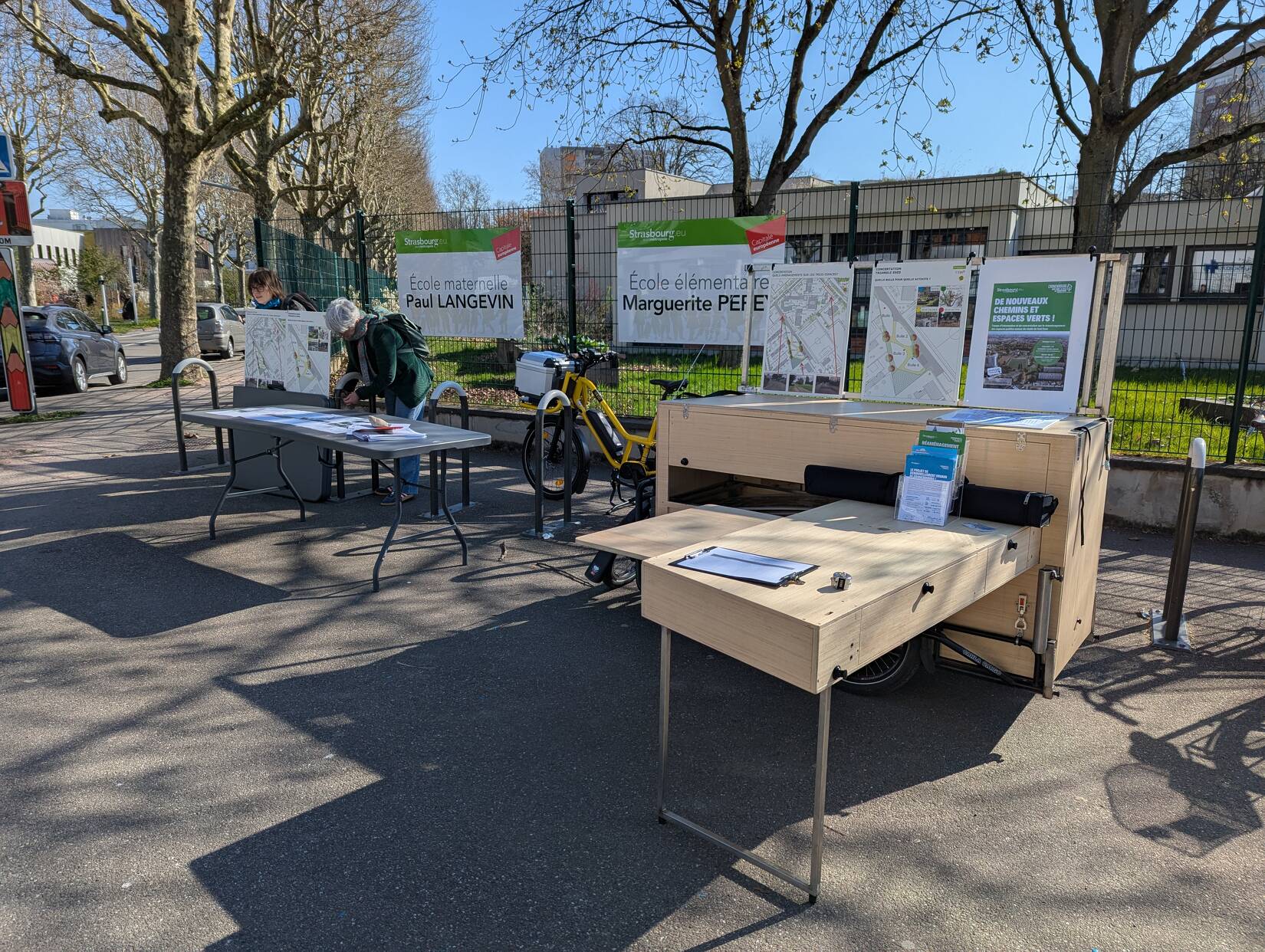 Aménagement des espaces publics du EXES à Strasbourg