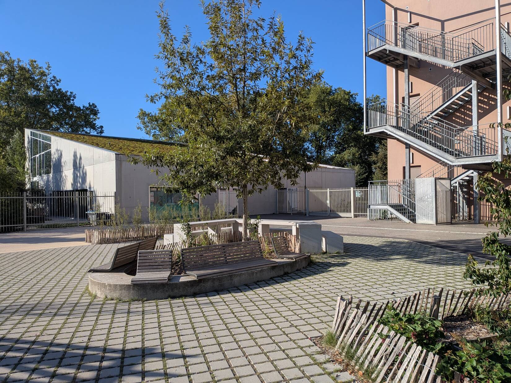 Cour groupe scolaire Rhin