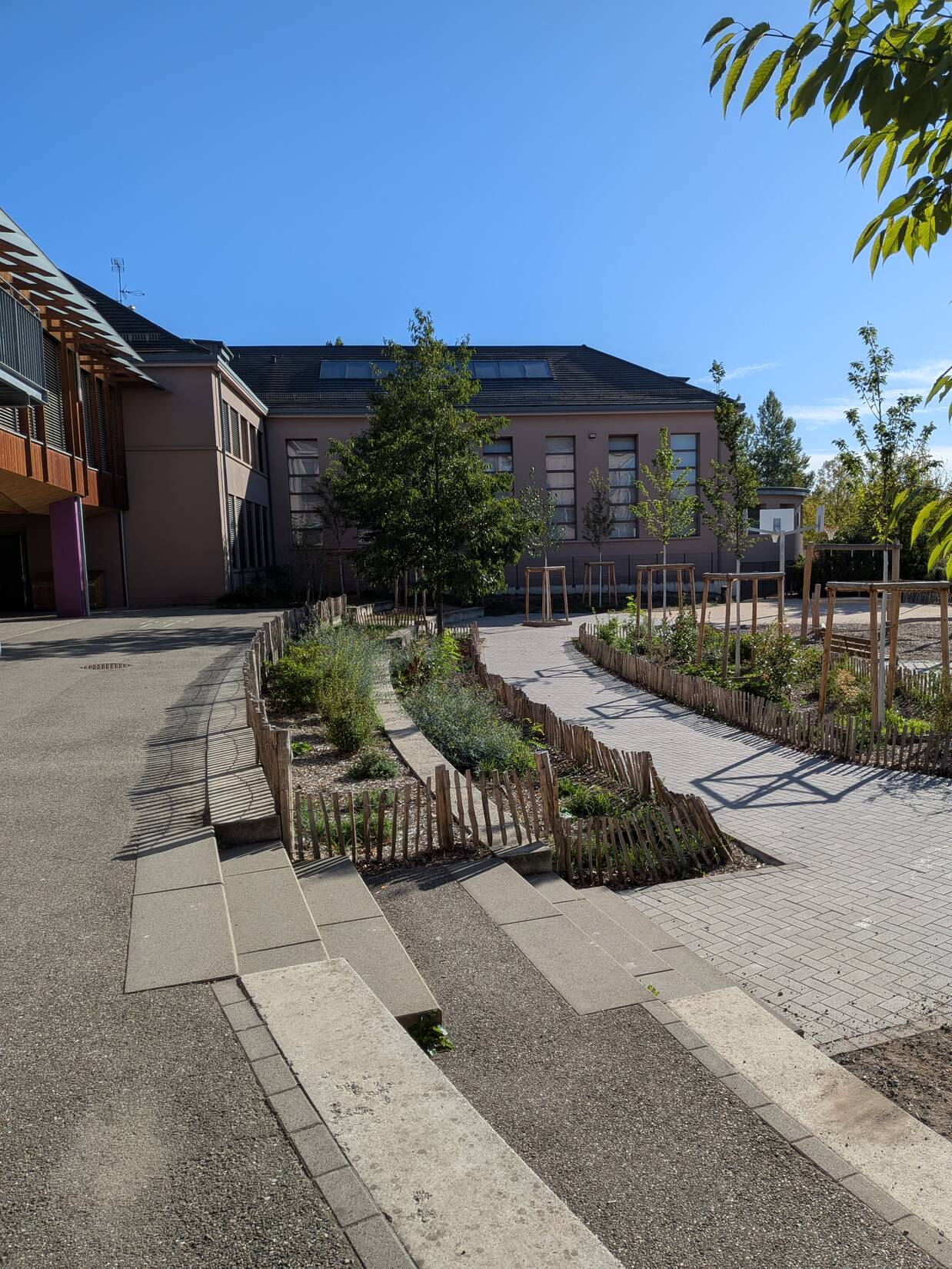Cour groupe scolaire Rhin