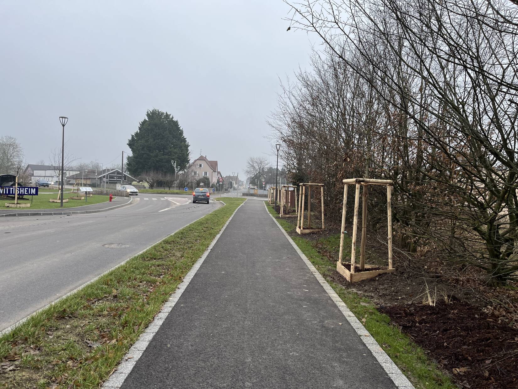 Réaménagement de la rue d'Hilsenheim et du parvis de l'école